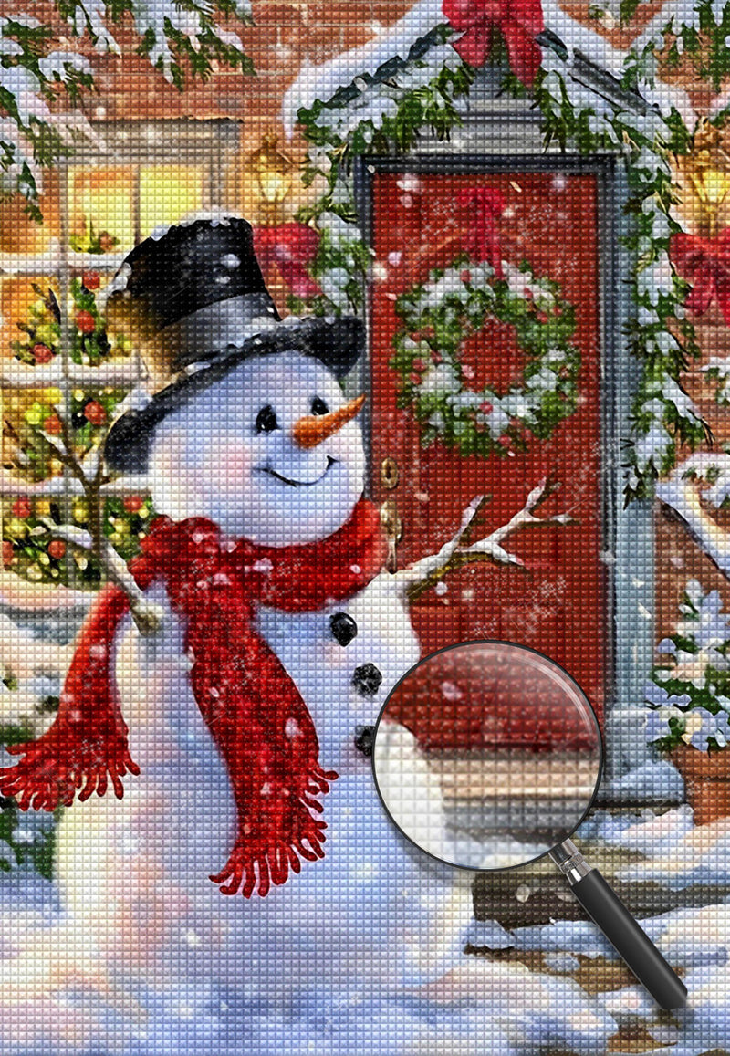 Weihnachten Schneemann Diamond Painting