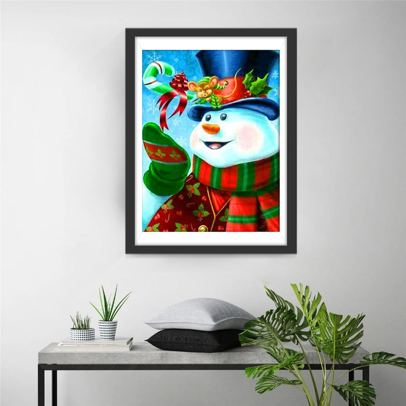 Weihnachten Schneemann Diamond Painting