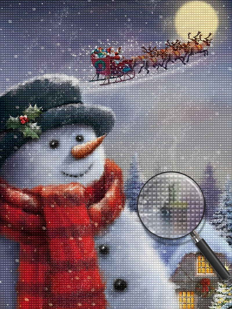 Weihnachten Schneemann Diamond Painting