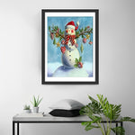 Weihnachtsbaum und Schneemann Diamond Painting