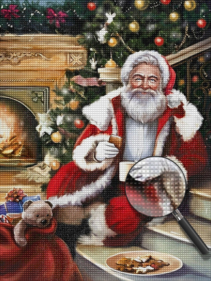 Weihnachtsmann Abendessen Diamond Painting