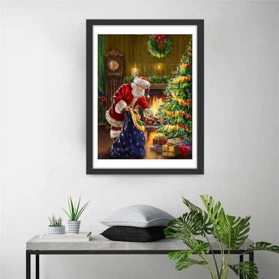 Weihnachtsmann Geschenke Weihnachtsbaum Diamond Painting