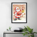 Weihnachtsmann mit einer Lampe Diamond Painting