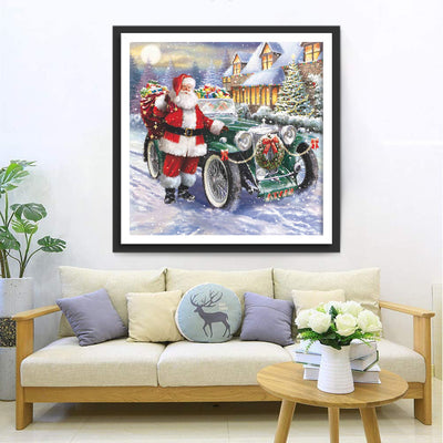 Weihnachtsmann mit Geschenken Diamond Painting