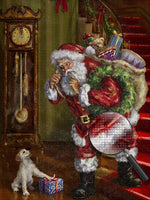 Weihnachtsmann mit Geschenken Diamond Painting