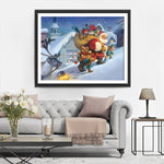 Weihnachtsmann mit Geschenken Diamond Painting
