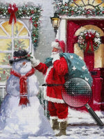 Weihnachtsmann Schneemann Diamond Painting