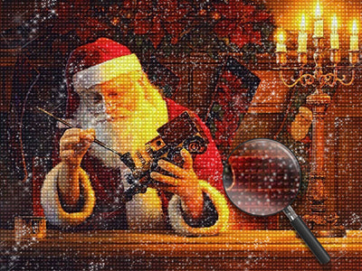 Weihnachtsmann Spielzeugzug Diamond Painting