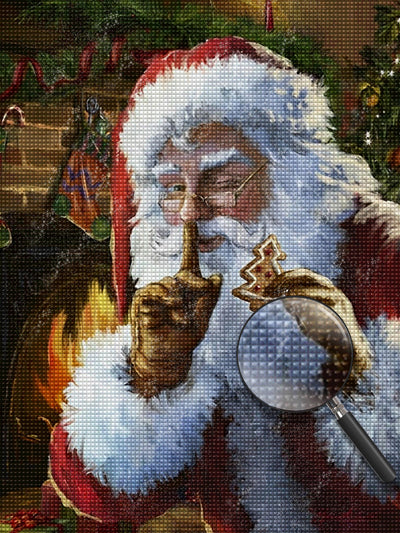 Weihnachtsmann und Kekse Diamond Painting