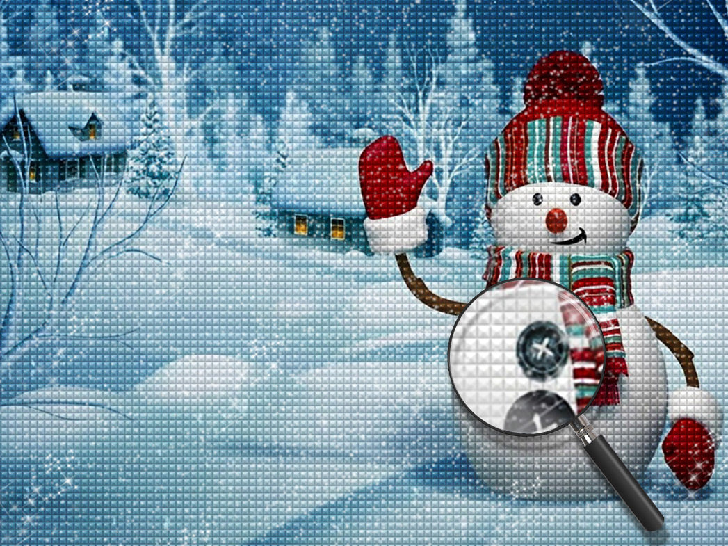 Weihnachtsschneemann Diamond Painting