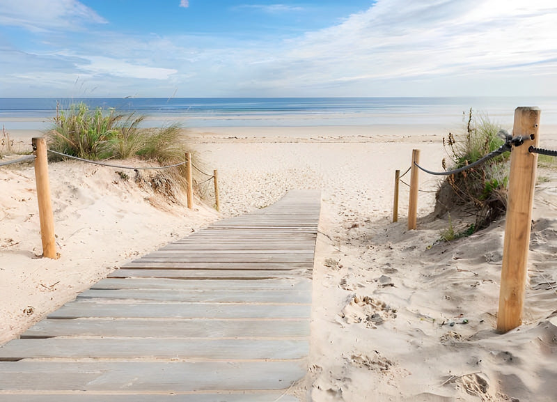 Weißer Sandstrand und blaues Meer Diamond Painting