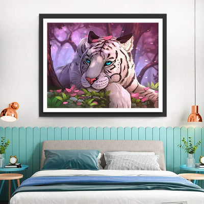 Weißer Tiger Diamond Painting