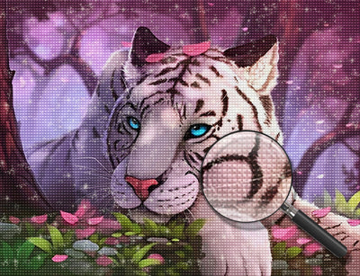 Weißer Tiger Diamond Painting