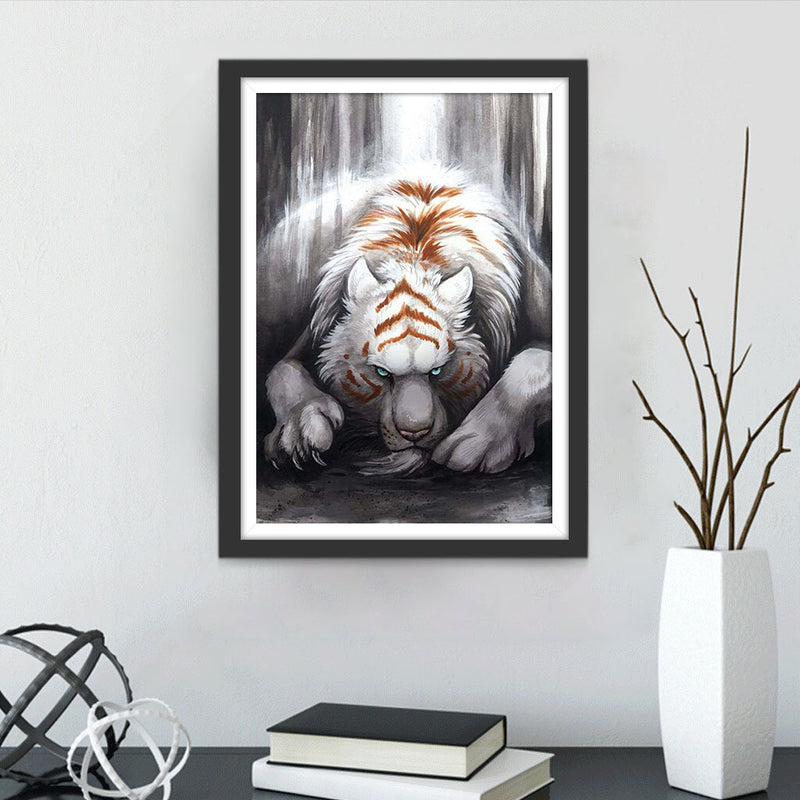 Weißer Tiger Diamond Painting