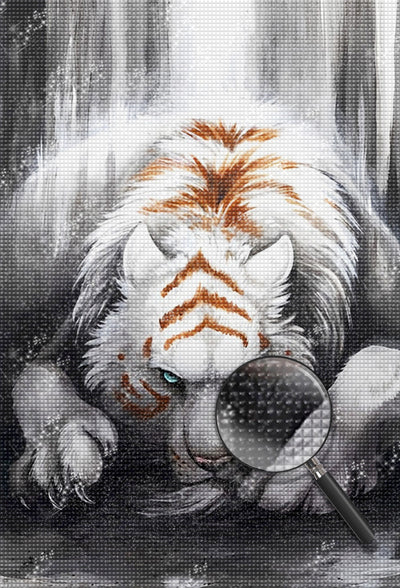 Weißer Tiger Diamond Painting