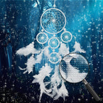 Weißer Traumfänger im Wald Diamond Painting