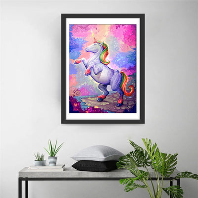 Weißes Einhorn Diamond Painting