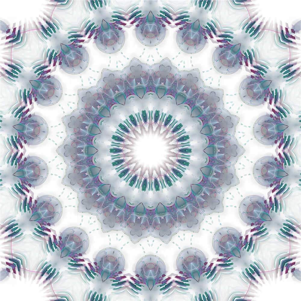 Weißes Mosaik-Mandala Diamond Painting