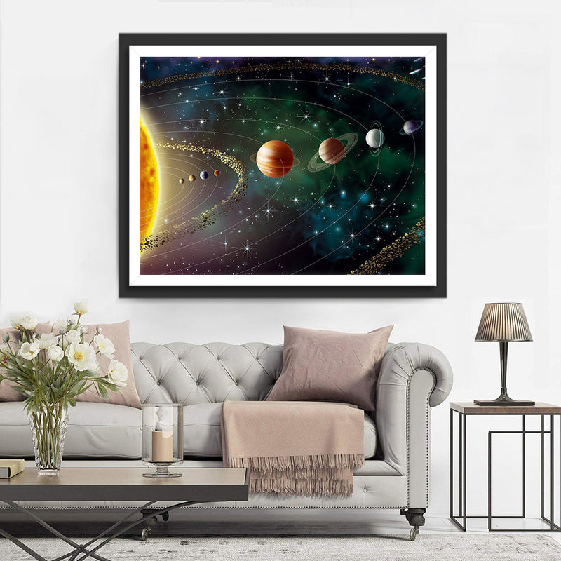 Weltraum Planeten Diamond Painting