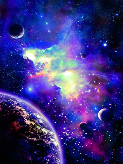 Weltraum Planeten Diamond Painting