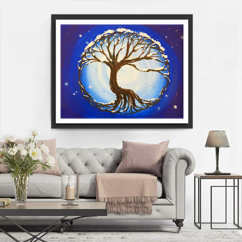 Winter-Baum Diamond Painting