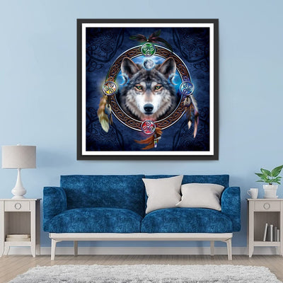 Wolf Traumfänger Diamond Painting