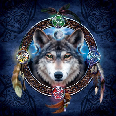 Wolf Traumfänger Diamond Painting