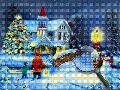 Zurück in die Weihnachtshütte Diamond Painting